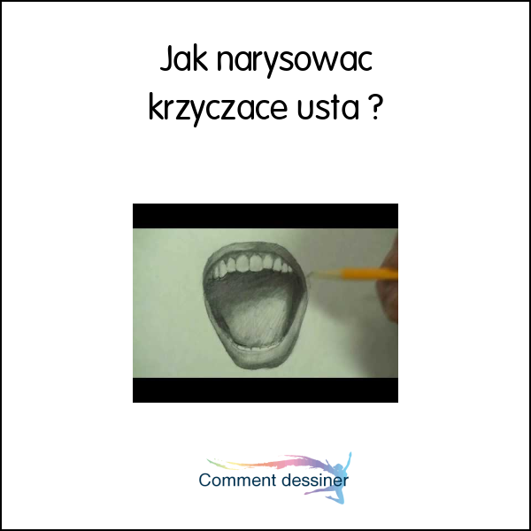 Jak narysować krzyczące usta